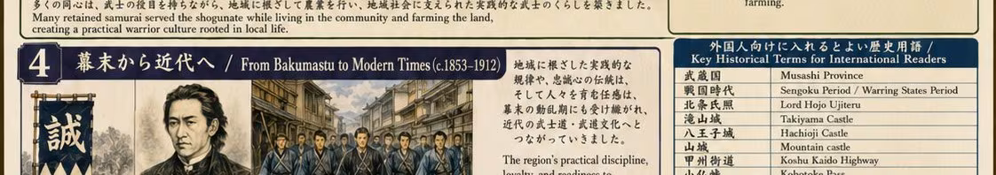 幕末から近代へ ・ From Bakumatsu to Modern Times